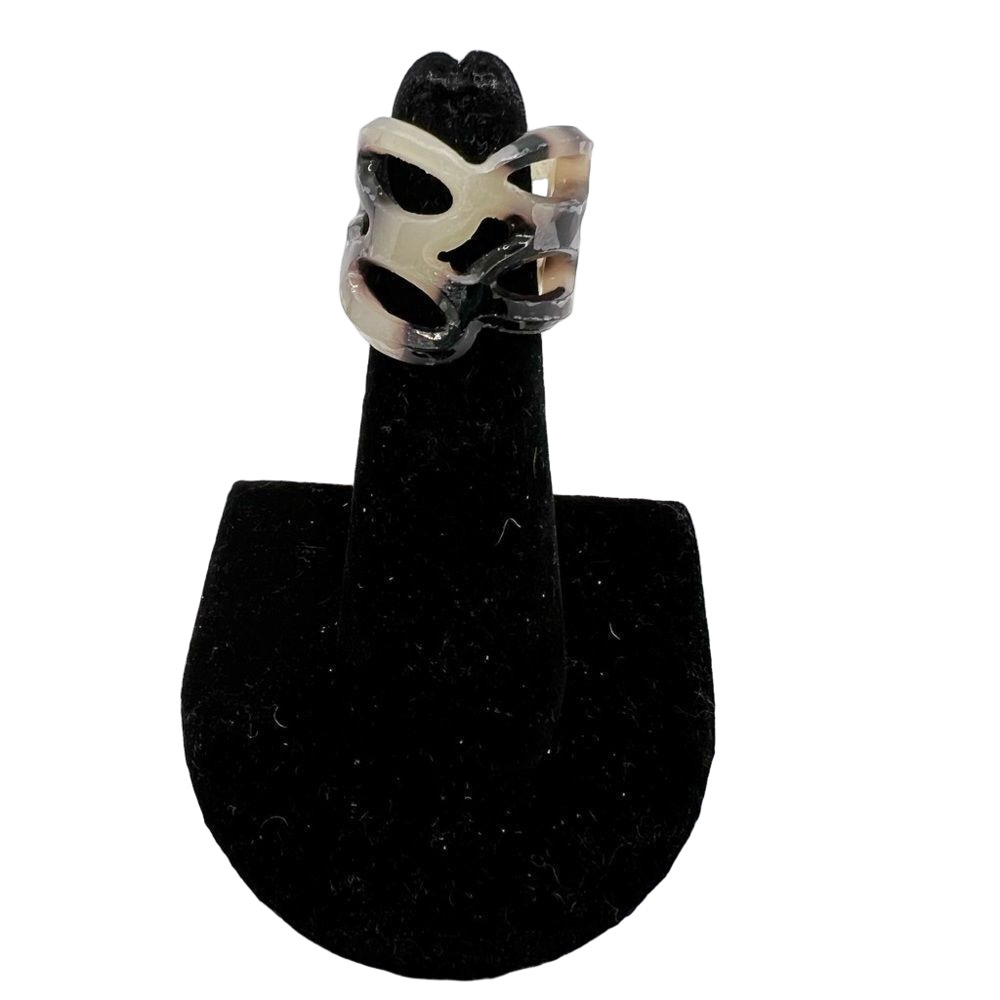 🍭4/$20 Plastic Tortoiseshell Cage Ring - Size 5.5